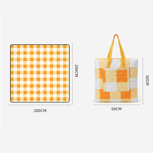Sac de pique-nique 2-en-1 personnalisé avec logo, grande couverture d'extérieur imperméable et tapis de plage pliable pour les voyages en <span class=keywords><strong>famille</strong></span> – Vente en gros - Product Image 3