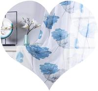 Vente en gros 100% polyester emballage roulant Voile imprimé dernière conception de tissu pour rideaux Chine