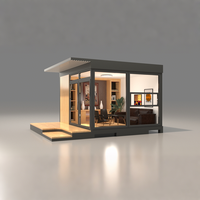 Espace d'intimité multifonctionnel moderne Loisirs Mini Petite Maison Modulaire Préfabriqué Conteneur Plat Hangar