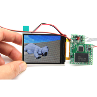 Dernière marque de cadeaux publicitaires, module de lecteur lcd d'art, affichage de carte de vœux, courrier, vidéo, livret
