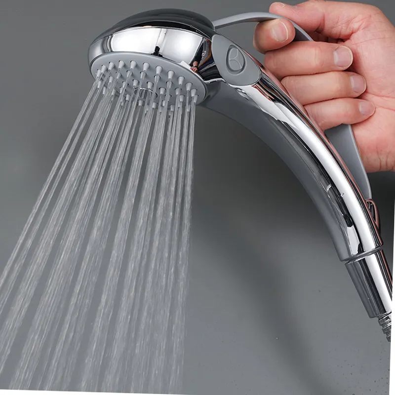 Anti drop Accessible elderly person holding showerhead, 2 function disabled water-saving shower head