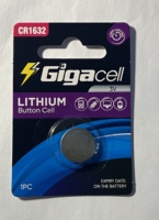 Prix de livraison bon marché batterie 3V CR1632 échantillon gratuit batterie bouton au lithium de taille 16*3.2MM
