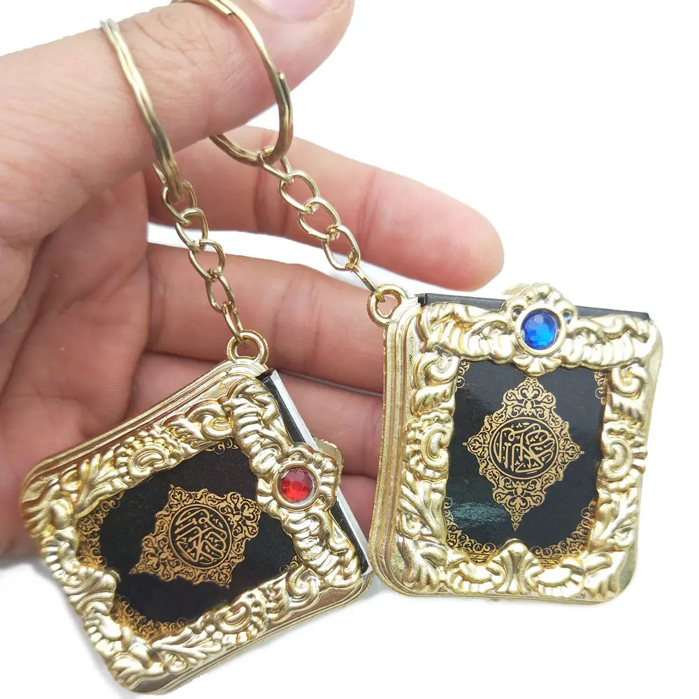 Minillavero Religioso Islámico con diamantes incrustados y que preserva el Color, joyería, colgantes