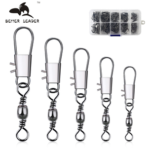Emniyet çırpıda kilitleme Snaps ile 100 adet balıkçılık varil döner yüksek mukavemetli balıkçılık döner Snaps kanca hattı sayaç kiti mücadele A1 - Product Image 1