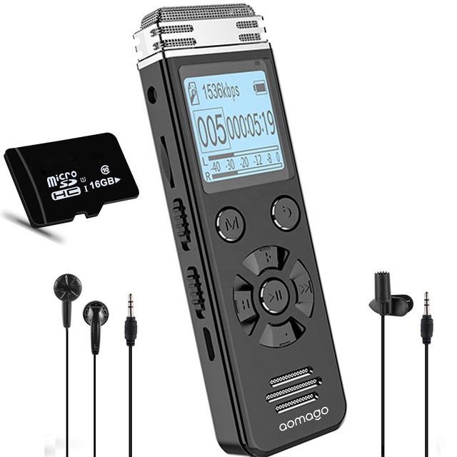 Fast Shipping New Recording Device Handheld Digital Voice Recorder with MP3 Playback