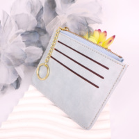 Portefeuille personnalisé durable à plusieurs fentes, porte-cartes en cuir PU, étui promotionnel pour cartes bancaires et permis de conduire, compact, fin et portable