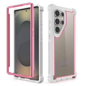 Coque de téléphone 2 en 1 anti-chute transparente en PC rigide et TPU pour <span class=keywords><strong>Samsung</strong></span> S26 Ultra S25 Plus S24 S23 S22 S21 A17 A56 A07 A16 - Product Image 1