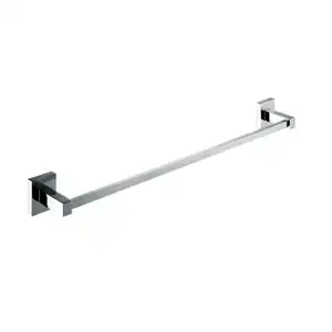 Zeitgenössische Chrom-Finish Messing Badezimmer Hardware Wand montage Single Handtuch halter