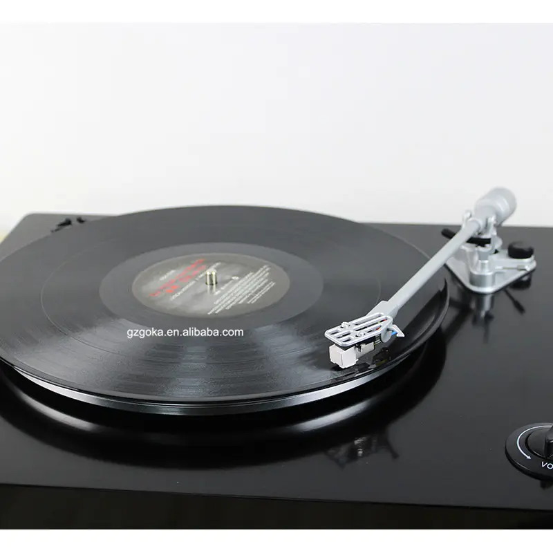 Hifi sound LP EP 2 speeds vinyl records player with aluminum turntable pad