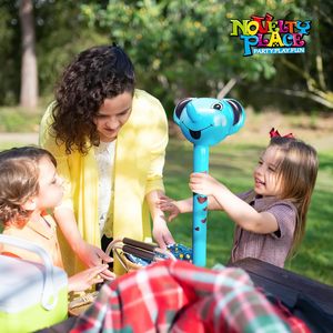 Ensemble de têtes d'animaux gonflables en PVC pour enfants, thème jungle et ferme, cadeaux de fête légers - Product Image 6