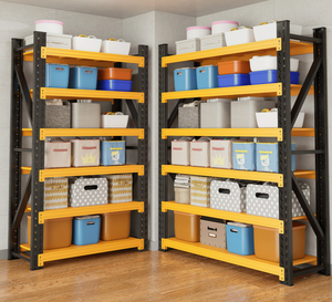 Giá để đồ bằng thép có thể điều chỉnh, kệ trưng bày bằng kim loại, giá để đồ nhiều tầng tối ưu hóa không gian cho nhà ở và kho hàng - Product Image 5