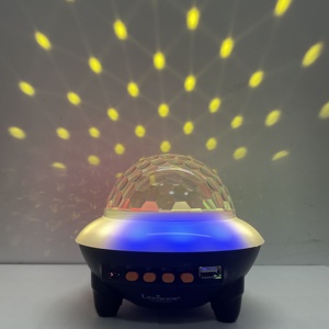 Điều khiển bằng giọng nói Đèn <span class=keywords><strong>LED</strong></span> tự động RGBW Di chuyển trên bầu trời Máy chiếu đèn loa BT Thay đổi 12 màu Nhà thông minh Quà tặng Đèn tiệc - Product Image 2