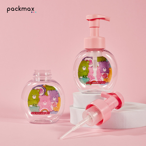 300ml PET Foam Pump Sprayer Bottle (Cylinder Shape) for Hand Soap Facial Mousse & Child <b>Shower</b> Gel-Wholesale - Product Image 5