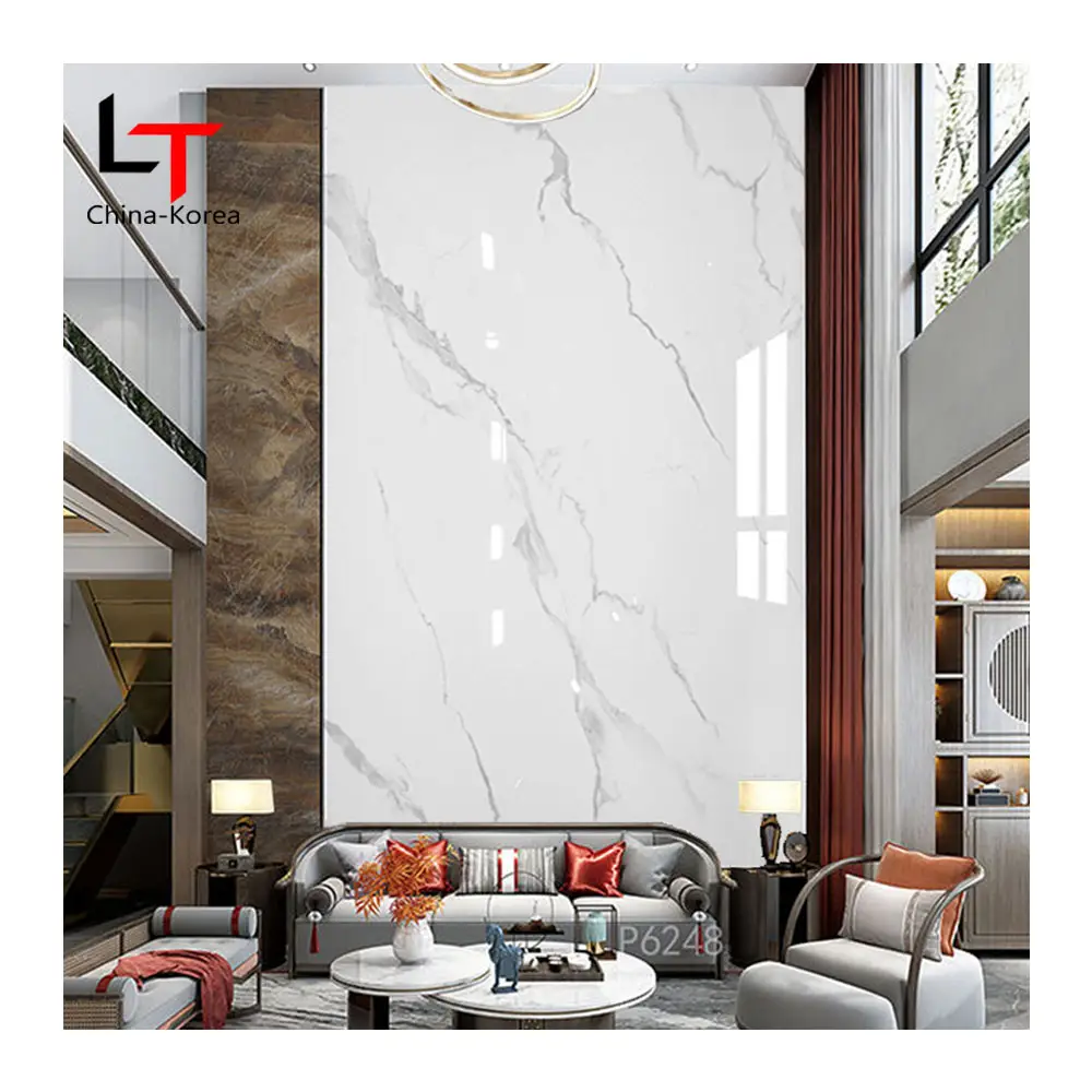 Make Your Own Brand Artificial Alternative Marble Wall Panel Board / UV Marble Sheet