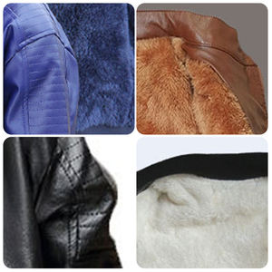 Blouson de motard en PU doublé thermique pour garçons |   Manteau en simili cuir épais pour enfants |   Vêtements d'extérieur coupe-vent pour l'hiver - Product Image 4