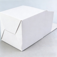 Boîte en papier blanc sur mesure, carton haut de gamme, boîtes cadeaux en papier épais avec fenêtre transparente en PET