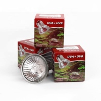 Bola Lampu tumbuh reptil UVA UVB, 25/50/75/100W Tanning lampu panas untuk amfibi kura-kura berbantalan naga kadal