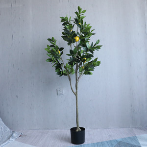 Nuevos productos al por mayor bonsái artificial realista, limonero para decoración del hogar o de la boda, material plástico - Product Image 4