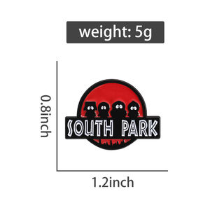 Broche en émail South Park de style européen et <span class=keywords><strong>américain</strong></span>, accessoire de mode pour vêtements, cadeau pour amis - Product Image 6