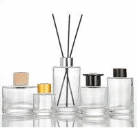Diffuseur d'huile parfumée en verre de forme cylindrique de 50 ml à 225 ml, bouteille de parfum avec impression sur écran, logo couleur personnalisé, anneau de traction, OEM
