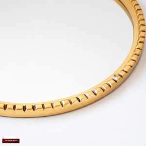 MoMirror de techo | Espejo rectangular curvado montado en el techo personalizado con marco de metal, espejo de tocador suspendido, espejo de hotel - Product Image 1