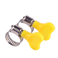 Clé papillon en plastique de type américain Collier de serrage pour tuyau en acier inoxydable de haute qualité