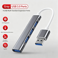 4 in 1 Multiport USB 3.0 Aluminum Alloy Hub Adapter 4 Ports USB 3.0 for Computer Data Transfer HUB Adapter Cable