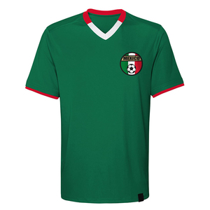 Maillots de football rétro personnalisés ODM OEM, respirants, séchage rapide, impression numérique, col en V, toutes saisons, polyester et coton - Product Image 3