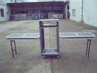 Table de DJ pliable portable en aluminium sur mesure de qualité supérieure