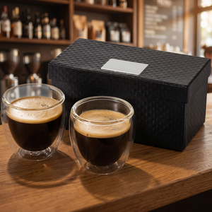 Set di 2 Tazze da Espresso in Vetro di Boda, Articoli per Bevande in Vetro Premium - Product Image 3