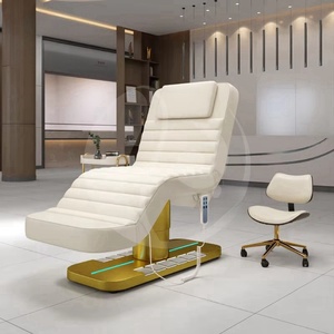 Modern Salon Beauty Extended Facial Spa <b>Chair</b> Electric Massage Beauty Bed for Hotel & Gym Use PU Leather <b>Foldable</b> - Product Image 2