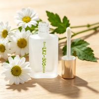 Flacon de fond de teint en verre de luxe rechargeable avec pinceau, emballage cosmétique personnalisé pour soins de la peau