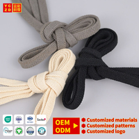 Cordon plat de 10 mm de large pour sweat à capuche, personnalisable avec logo, idéal pour pantalons et vêtements – Vente en gros usine