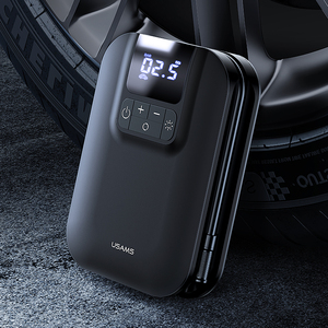 USAMS-minibomba de aire portátil para coche, Inflador de neumáticos inalámbrico con pantalla Digital Led, recargable, <span class=keywords><strong>2021</strong></span> mAh, 5000 - Product Image 2
