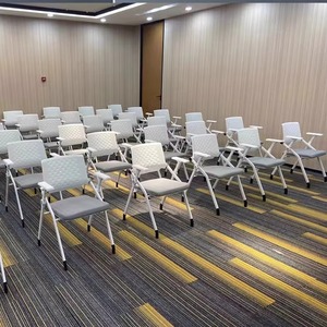 In magazzino centro di formazione <span class=keywords><strong>sedie</strong></span> sala riunioni <span class=keywords><strong>sedie</strong></span> da ufficio pieghevole con ruota e blocco note - Product Image 1