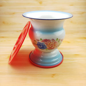 กระโถนขนาดพกพา23ซม., หม้อกระโถนโถฉี่ขวดโถฉี่ข้างเตียงมีฝาปิดและแผ่นกันลื่น - Product Image 1