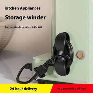 Gestion des câbles en plastique, support de prise murale pour chargeur d'alimentation et de données, <span class=keywords><strong>enrouleur</strong></span> de câble pour le rangement dans la cuisine et le salon - Product Image 5