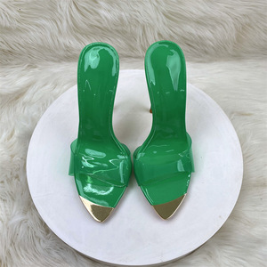 Escarpins à talons aiguilles de 12 cm pour femmes, à bout ouvert, chaussures de mariage 2024, grandes tailles 34-46, talons hauts pour soirées - Product Image 4