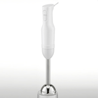 Mixeur plongeant électrique 220V 700W à économie d'énergie avec moteur CC, interrupteur à 2 vitesses tactiles, gobelets en acier inoxydable 700ML et en plastique 500ML