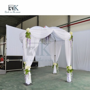 Sistema de Cortinas Ajustables para Stand de Ferias Comerciales, Soporte de Tubos de Aluminio, Kit de Fondo de Tela Negra, Precio de Fábrica - Product Image 3