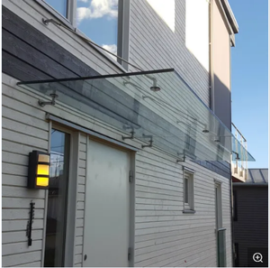 Di alta qualità su misura in acciaio inox vetro tetto giardino baldacchino da esterno in vetro tende da sole accessori per parete di tenda - Product Image 2