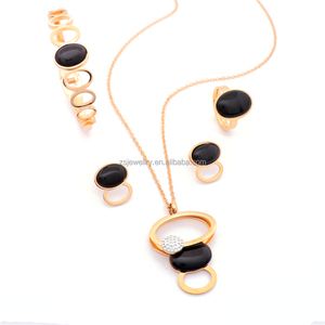 Kundan תכשיטי נירוסטה ילדים חן הודי כלה חתונה מצופה זהב 4Pcs צמיד תכשיטי נשים יוקרה סטים - Product Image 5