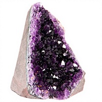 Groupe de cristaux d'améthyste géode de qualité supérieure [1,5-2 lb] – Unique, naturel, pour la guérison, le Reiki, la relaxation et le Feng Shui – Letsun – Fabriqué en Chine