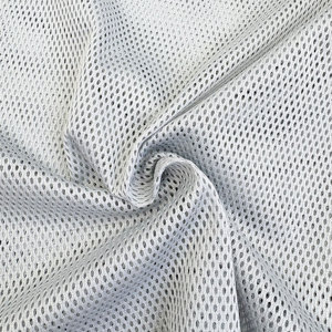 <span class=keywords><strong>Tissu</strong></span> en maille extensible 100 % polyester tricoté 90 GSM léger pour doublure de chaussures et vêtements – Vente en gros - Product Image 1