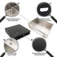 Boîtier en aluminium anodisé sur mesure OEM ODM, châssis métallique en acier inoxydable, boîtier métallique, travail métallique