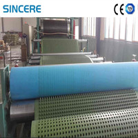 Machine de fabrication de plaques de drainage en PEHD haute vitesse avec système de moulage par gaufrage, ligne d'extrusion de feuilles de drainage en plastique