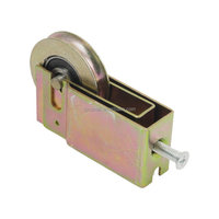 Roulettes de porte coulissante en acier moderne à faible bruit, revêtement zinc 4 mm, personnalisées Cowell E2506, avec poulies inférieures, garantie 2 ans