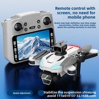 Drone sans balais M22 avec télécommande à écran, 720P HD, longue autonomie de la batterie, photographie aérienne, quadricoptère RC, pliable, pour débutants