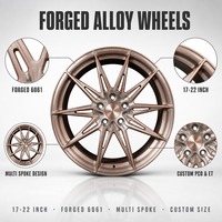 Jantes de voiture MOJIO 5x112 en alliage d'aluminium forgé 6061, légères, pour modification automobile, taille personnalisée, ET PCD, vente en gros