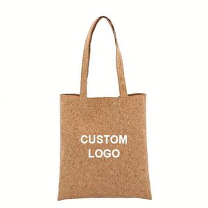 Bolsa de Corcho Personalizada con Logotipo, Ecológica, de Moda, para Viajes, Reutilizable, para Compras, para la Playa, Multiusos - Product Image 1